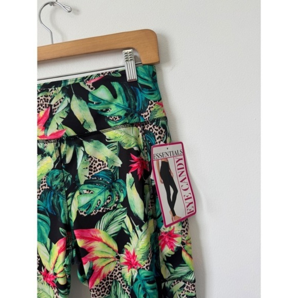 Women's Eye Candy Tropical/Cheetah Leggings – Size 3X – NWT - Picture 2 of 4
